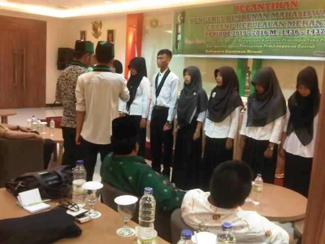 Pengurus HMI Cabang Meranti Periode 2015-2016 Resmi Dilantik